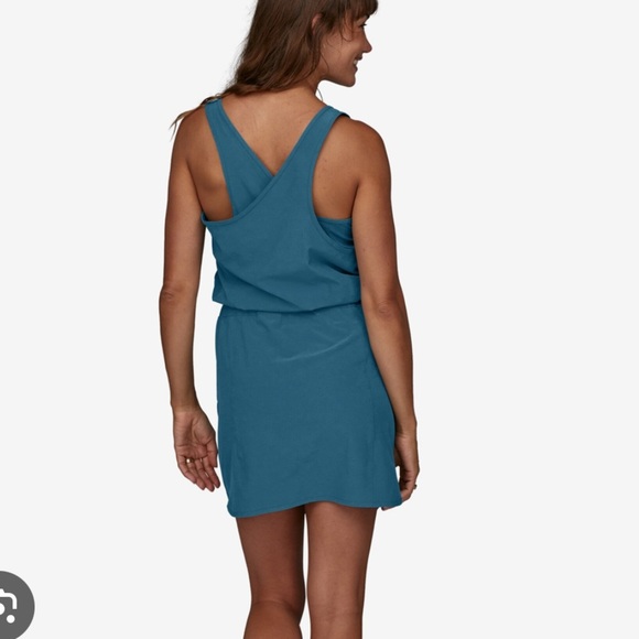 Patagonia Black Fleetwith Dress - with pockets - Crossover back detail - LG - Picture 3 of 12